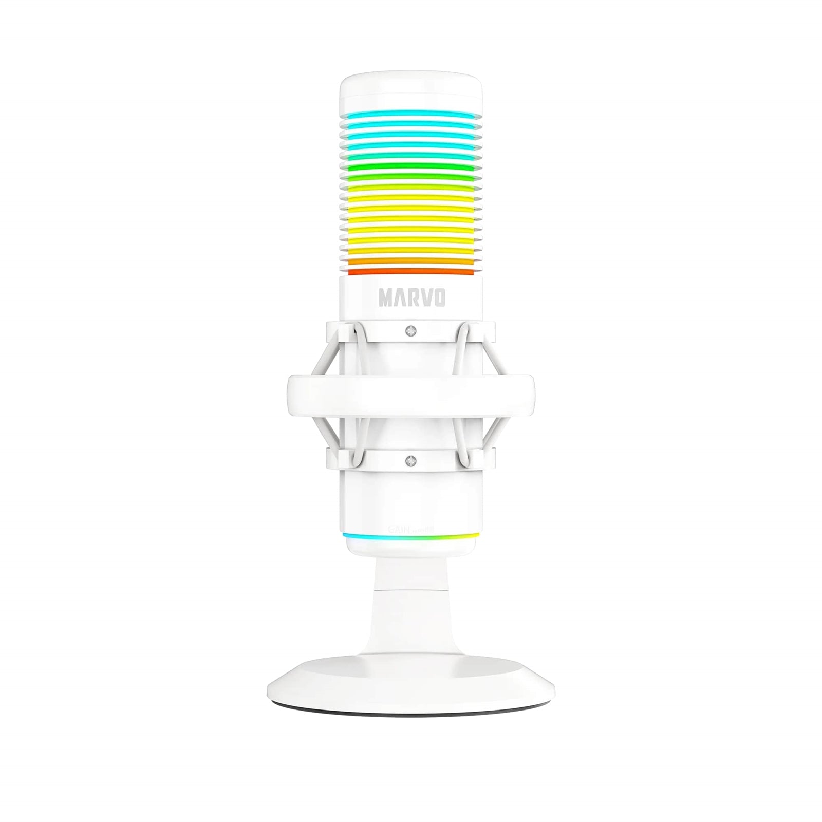 Marvo Scorpion MIC-07 Blast 60 USB RGB Noise Cancelling Wired Gaming Microphone (White) Marvo Scorpion MIC-07 Blast 60 USB RGB Noise Cancelling Wired Gaming Microphone (White)